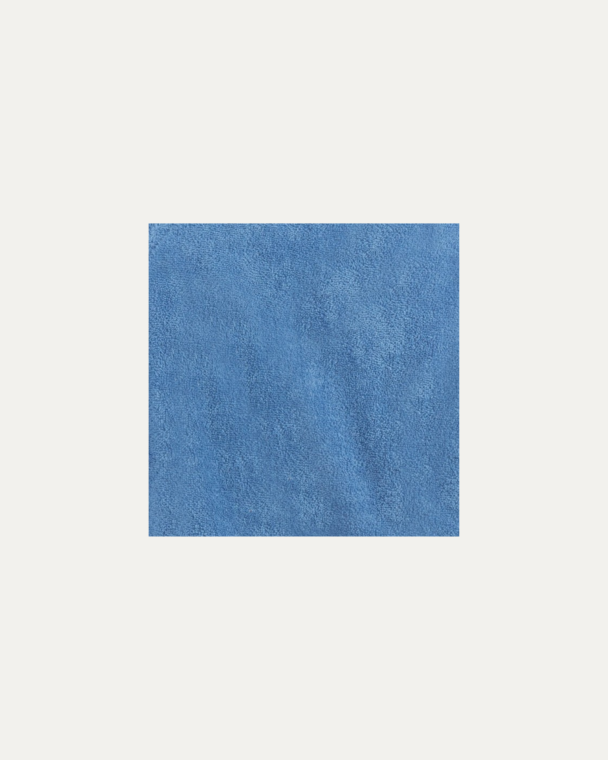 Peignoir pour chien en éponge, bleu, zoom éponge, à assortir avec le peignoir adulte et enfant.