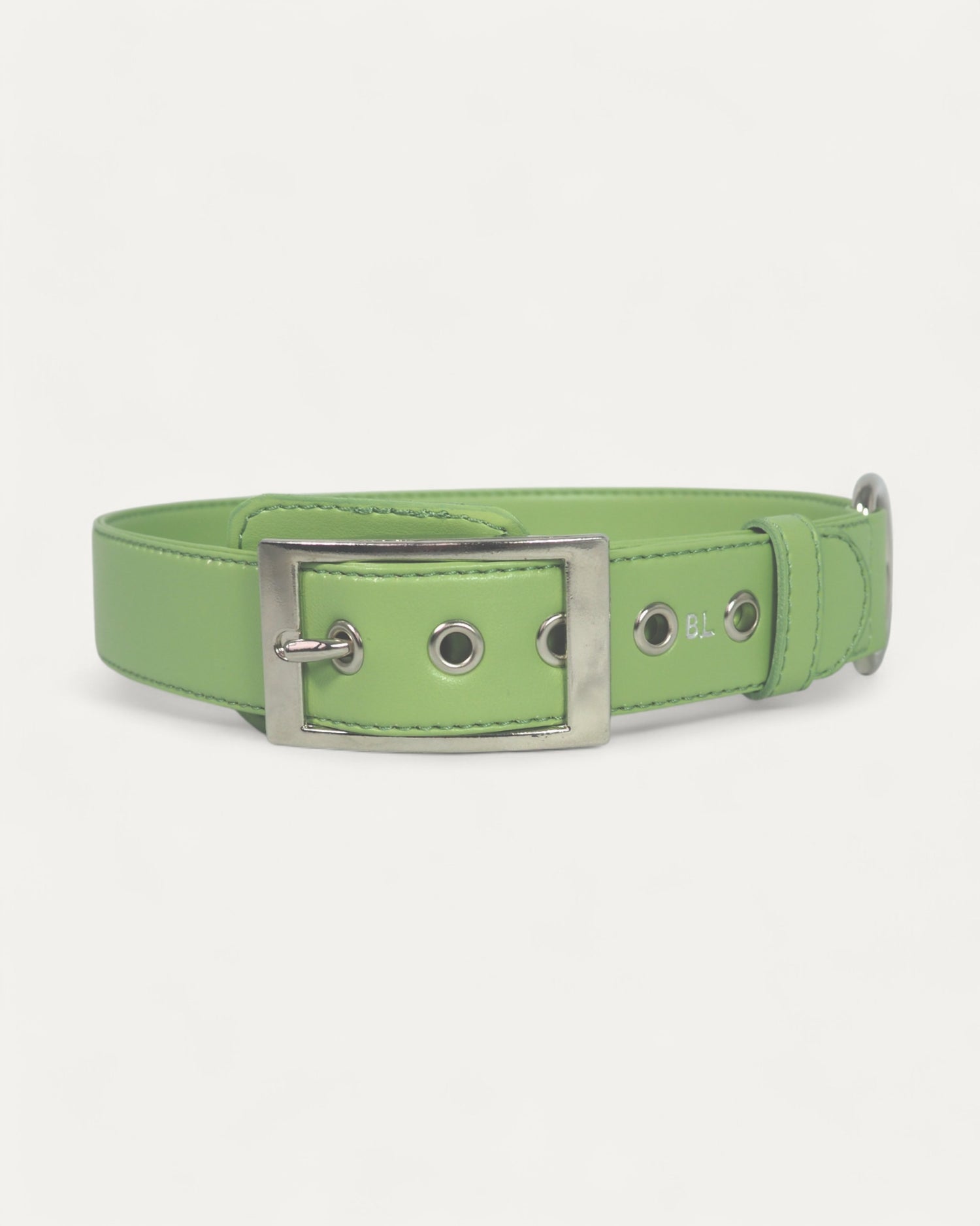 Collier personnalisable pour chien en cuir vegan de pommes, vert, élégant, durable, cruelty-free et respectueux de l&