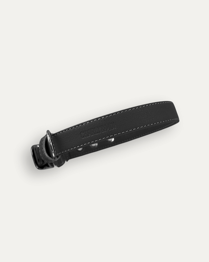 Collier en cuir vegan couleur noir 