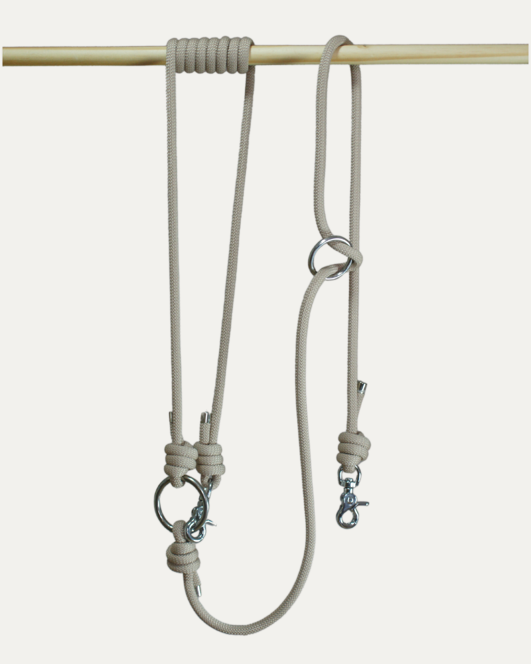 The 3-position rope leash