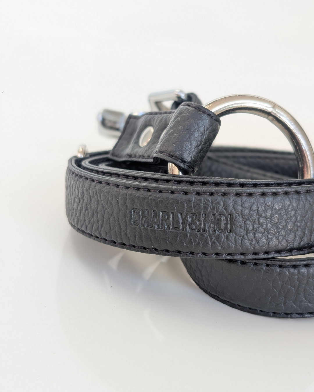 Laisse en cuir végan