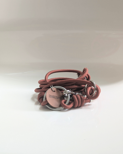 Laisse pour petits chiens 4 positions couleur cuivre