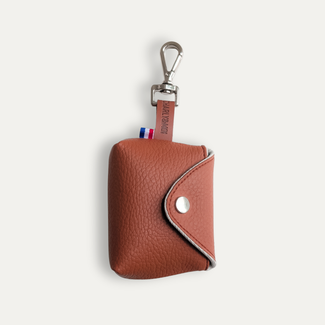 Pochette pour sacs à déjections bordeaux